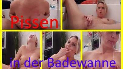 Pissen in der Badewanne